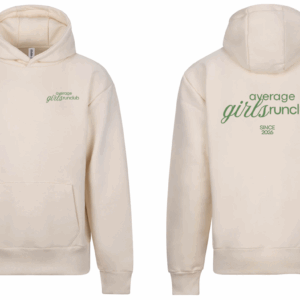 [P] JH120 Average Girls Run Club Signature Heavyweight Hoody Vanilla Milkshake SR