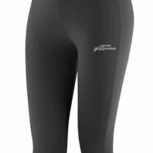 [P] SR284F Average Girls Run Club Impact Ladies Softex Capri Pants Black SR