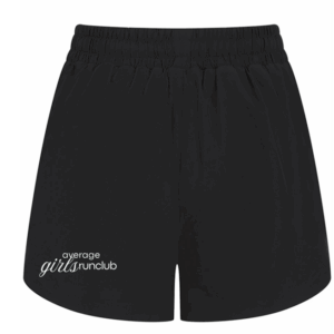 [P] TL616 Average Girls Run Club Ladies Double Layer Sports Shorts Black SR